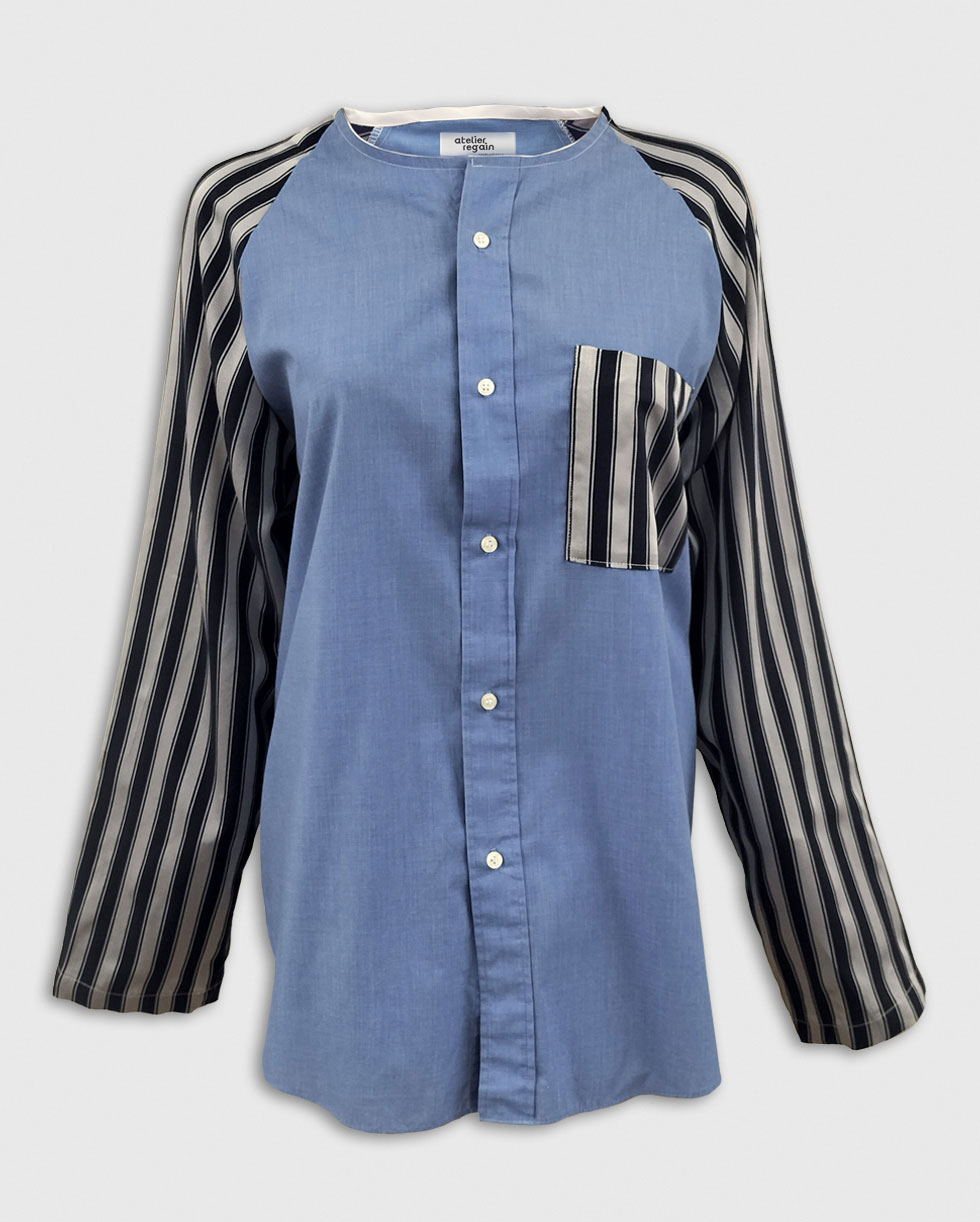 Chemise manche raglan | Upcycling textile